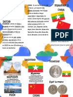 Folleto Tríptico Campaña Informativa de Fomento de La Lectura Colorido Infantil Azul y Amarillo