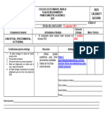 Formato Plan de Mejoramiento 8°