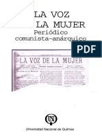 anarquistas feministas- La voz de la mujer. Periodico comunista anarquico