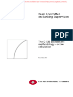 Basel Committee On Banking Supervision: The G-SIB Assessment Methodology - Score Calculation