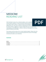 Medicine Reading List