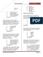 Pregunta ECONOMIA Examen Admision UNMSM Por Anos