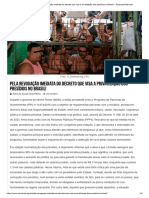 Pela Revogação Imediata Do Decreto Que Visa A Privatização Dos Presídios No Brasil! - Esquerda Marxista