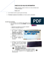 Instrucciones de Uso Aula de Informática