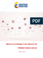 Impacto Económico Del Servicio de Internet Banda Ancha