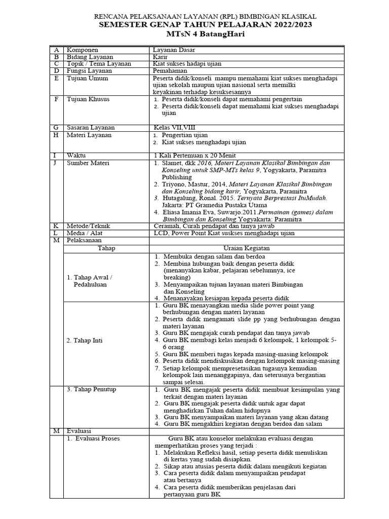 Kiat Sukses Ujian untuk Siswa MTsN 4 | PDF