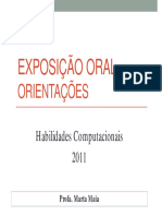 Exposicão Oral Orientacões