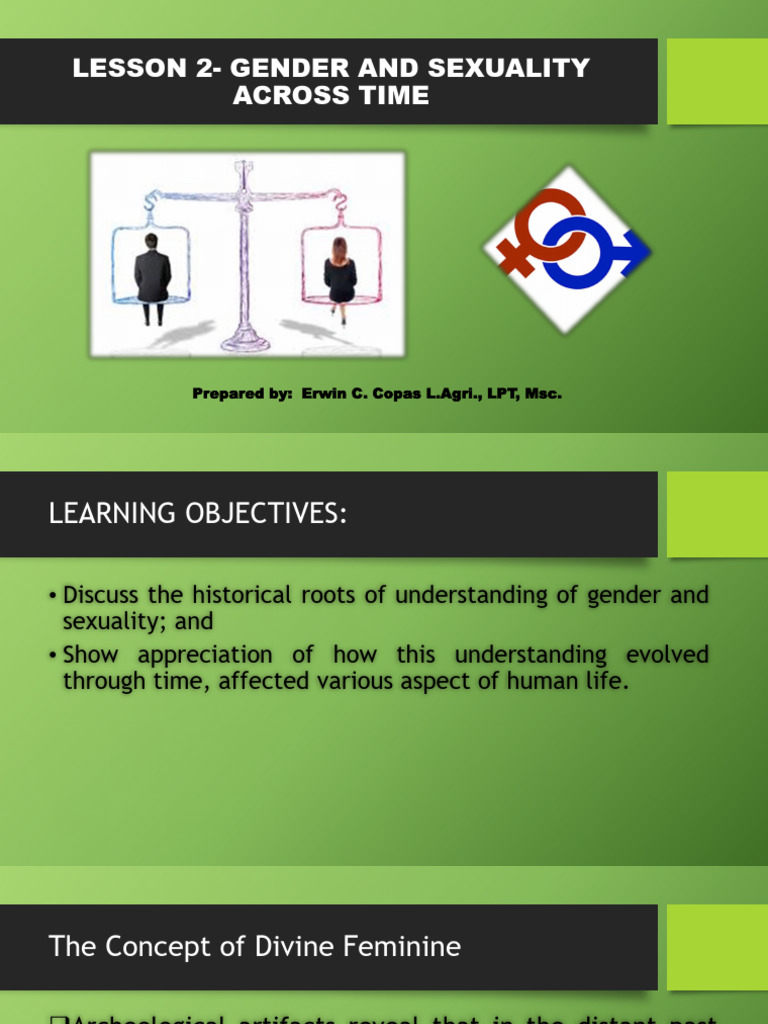 Lesson 2 Gender and Sexuality Across Time | PDF