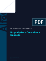 Proposições - Conceitos e Negação: Raciocínio Lógico-Matemático