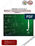 Module 1 Integration Concept and Formulas