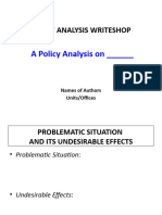 Policy Analysis Writeshop Ver 3.0
