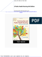 Community and Public Health Nursing 9th Edition Test Bank