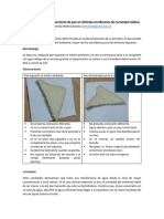 Experimento Almacenamiento de Pan en Distintas Condiciones de Humedad Relativa