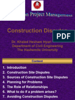 2.  Construction Disputes