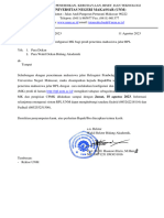 Surat Konfigurasi Mata Kuliah Prodi Penerimaan Mahasiswa Jalur RPL