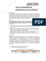 Plan de Contingencias CD Fijo Municipalidad Distrital de Challhuahuacho