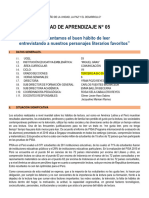 V UNIDAD de APRENDIZAJE 2023-TERCERO-COMUNICACIÓN