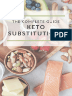 Keto Diet- Substitution Guide
