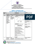 Department of Education: Weekly Learning Plan