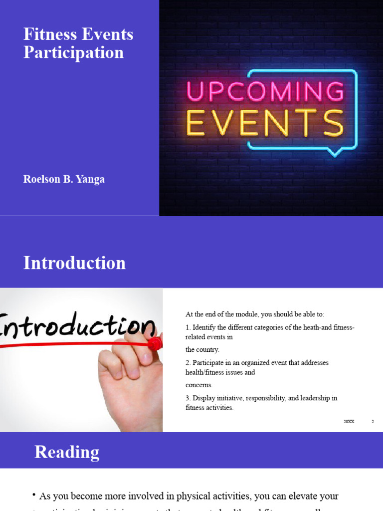 Guide to Health and Fitness Events | PDF