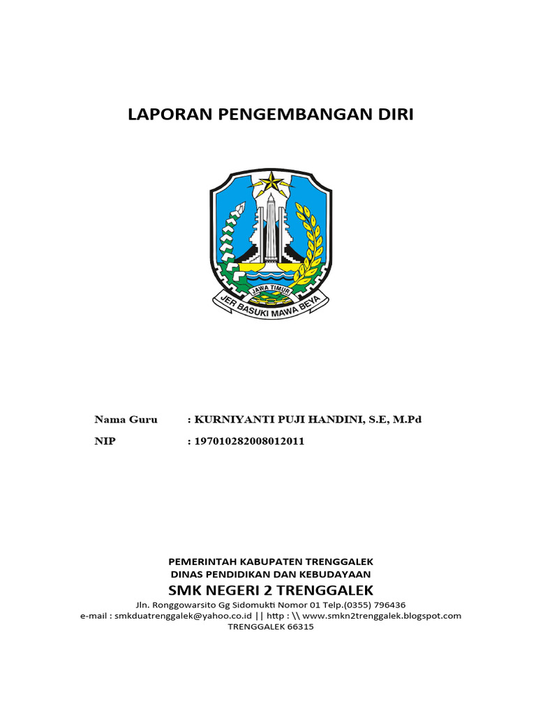 Laporan Pengembangan Diri Guru Kurniyanti | PDF | Karier & Perkembangan