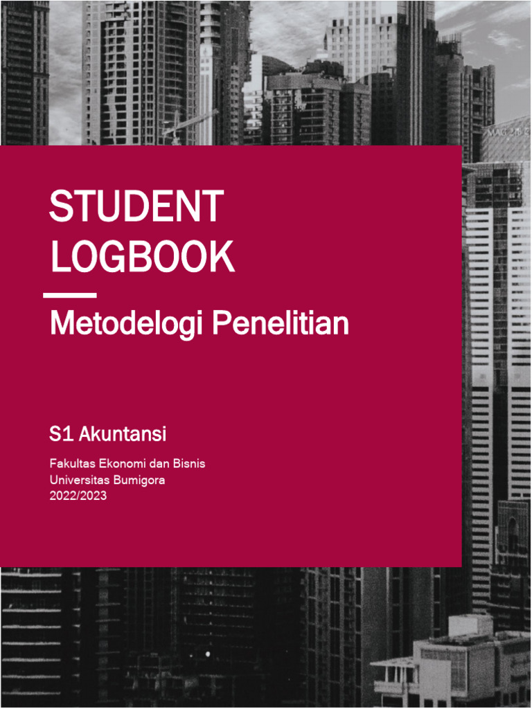 Logbook Metodologi Penelitian S1 Akuntansi | PDF