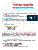 Deshidratación en Pediatría, Terapias de Rehidratación Oral.