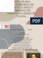 REPUBLICA RESTAURADA - Gobierno de Benito Juarez y Sebastian Lerdo de Tejada - EQUIPO#5