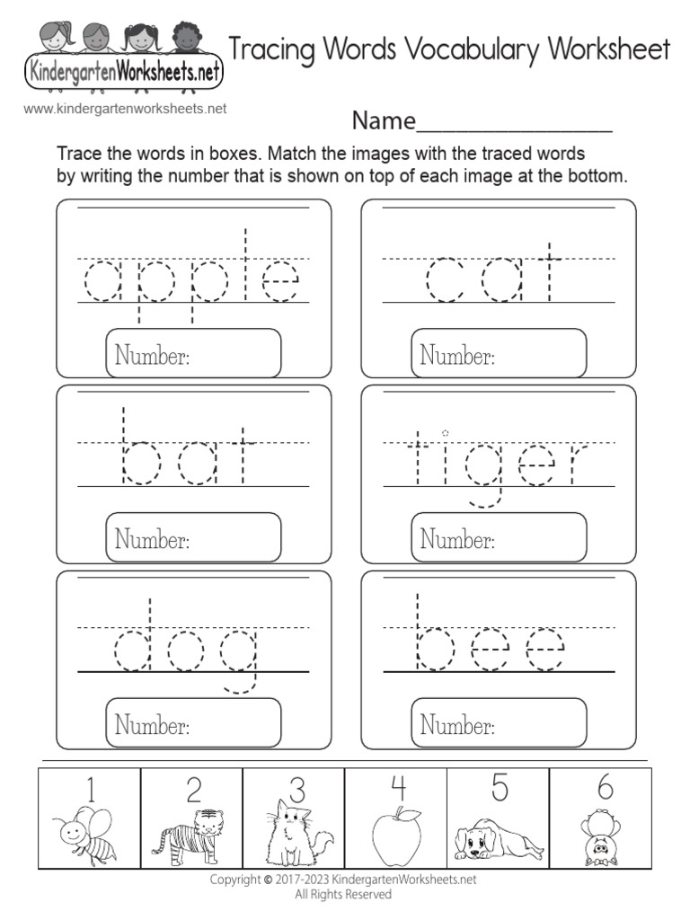 Free Worksheets Spelling Vocabulary | PDF