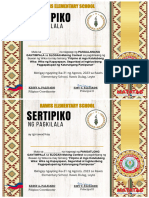 Certificate Buwan NG Wika