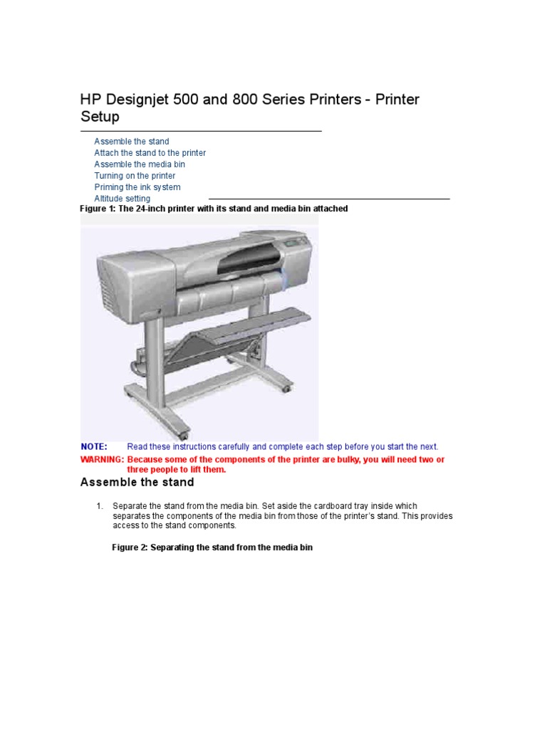 HP Designjet 500 and 800 Series Printers | Printer (Computing) | Screw