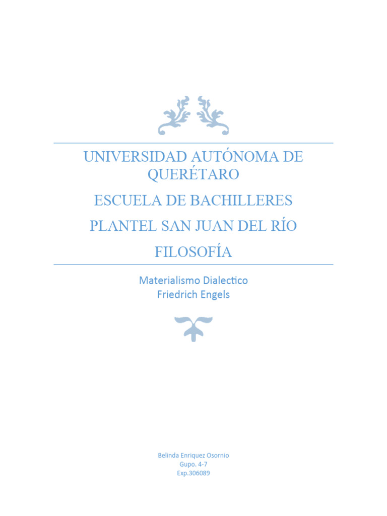 Materialismo Dialectico Pdf