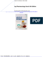 Focus On Nursing Pharmacology Karch 5th Edition Test Bank