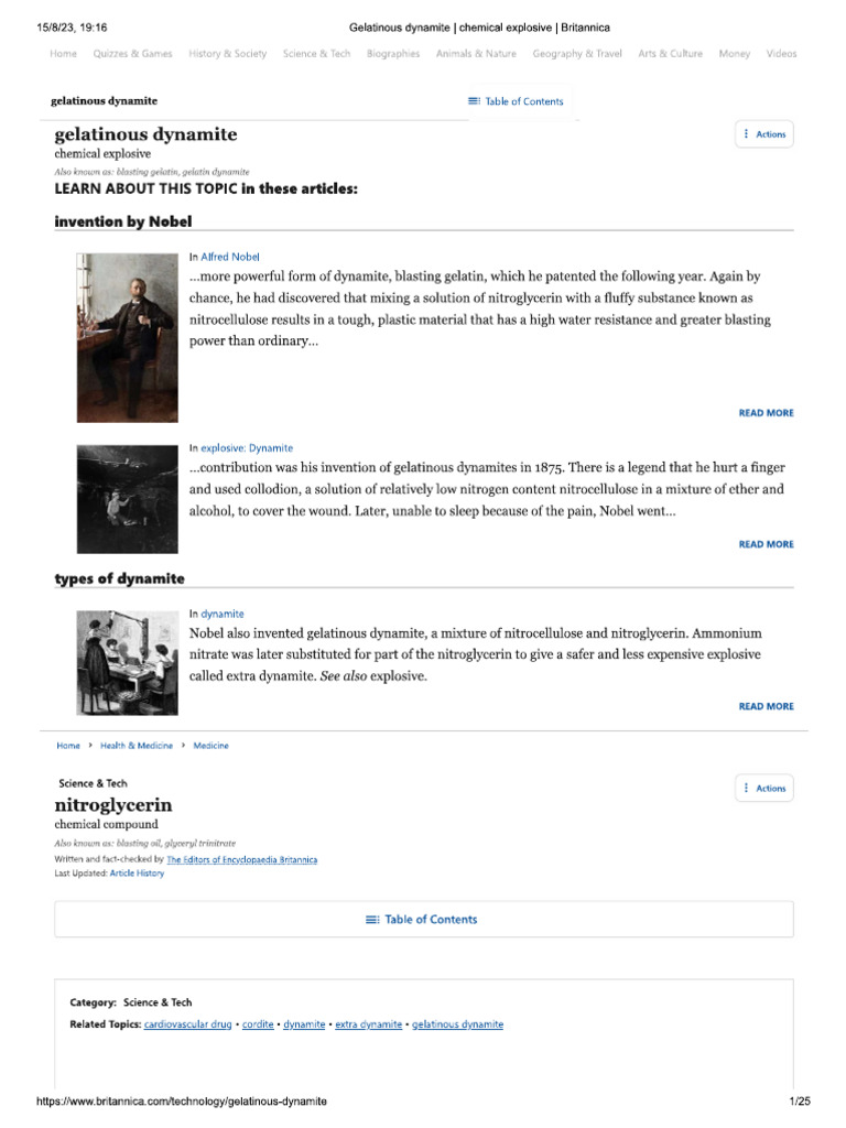 Gelatin Explosive PDF