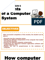 Lesson 5 Elements of A Computer System