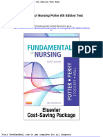 Fundamentals of Nursing Potter 8th Edition Test Bank