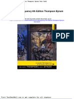 Juvenile Delinquency 9th Edition Thompson Bynum Test Bank