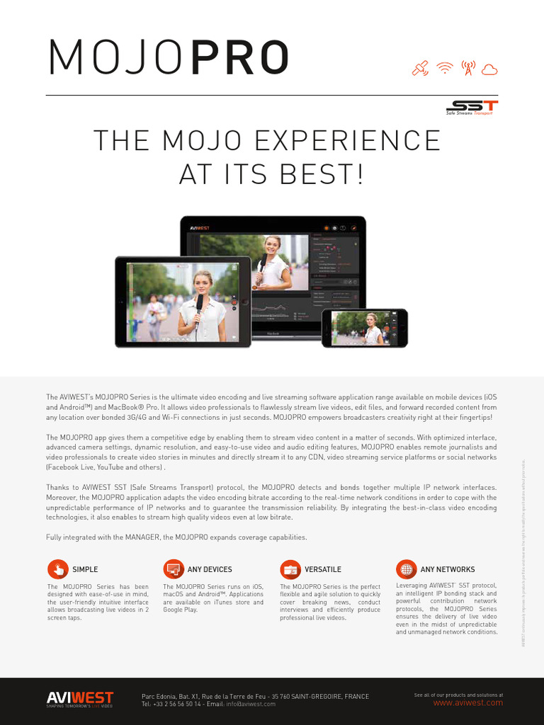 Aviwest Ds Mojopro Series PDF