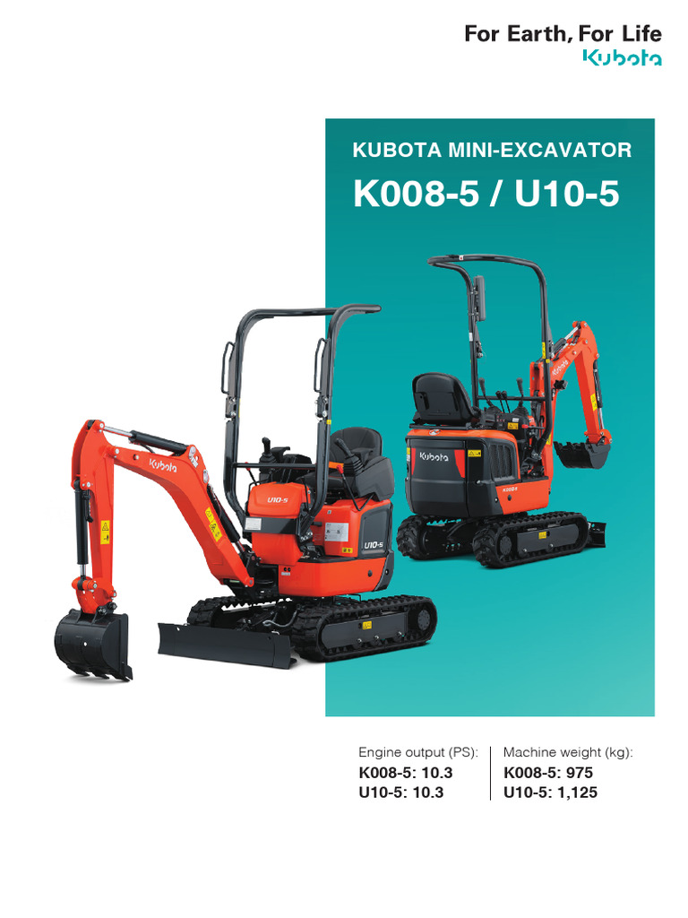 Kubota K008 5 U10 5 EN Rev.02 2023 PDF