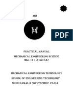 Mec 111 Statics