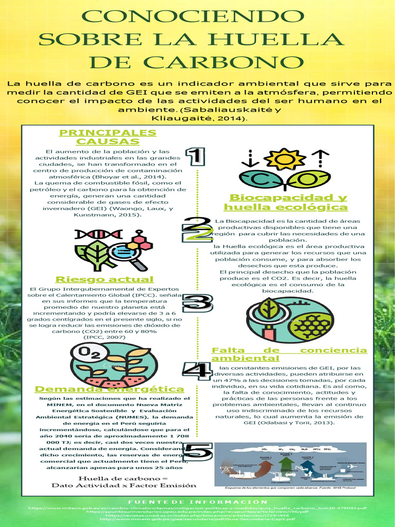 Conociendo La Huella de Carbono | PDF | Gases de efecto invernadero ...