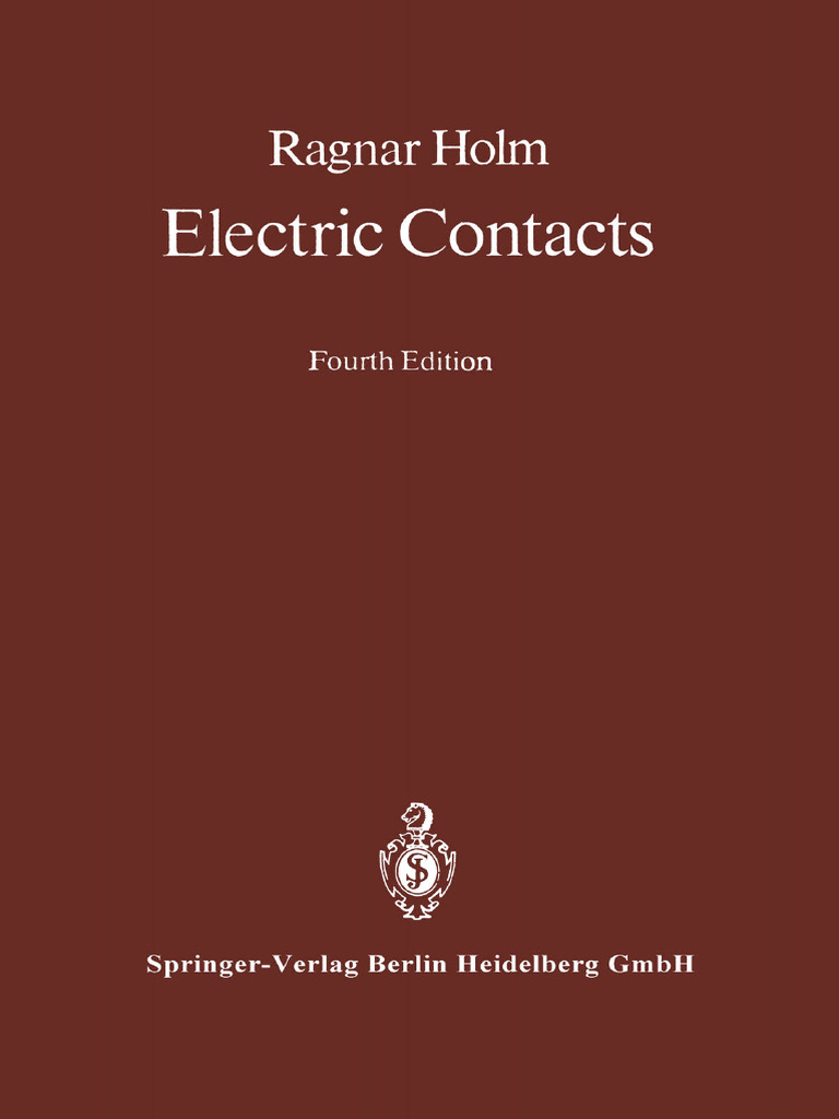 (1967, R. Holm) Electric Contacts PDF