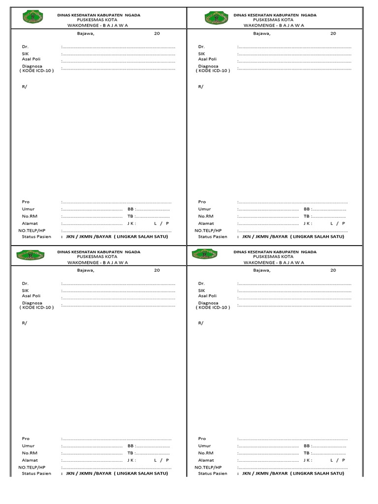 Format Resep | PDF