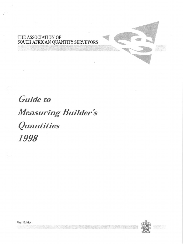 Guide To Measuring Builder's Quantities | PDF