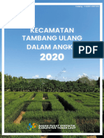 Kecamatan Tambang Ulang Dalam Angka 2020