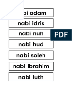 Nama 25 Rasul