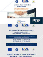 Organizarea Etapei de Selectie a Proiectului-pilot Debutanti