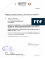 Division Memo No 224, s.2019 - Dissemination of Information On The Conduct of The 6th International Conference On The Integrative DRRM To The Schools in Samar Division