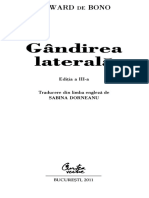 Bono de Ed 2011 Gandirea Literală