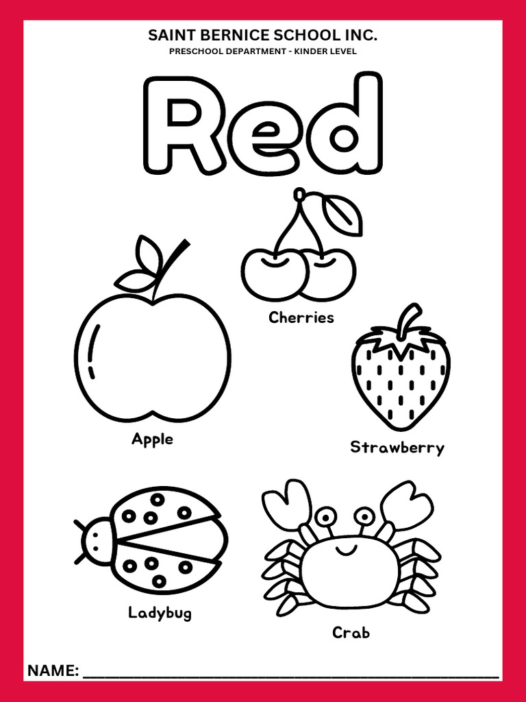 Coloring Activity | PDF